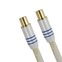銀葉王H892A有線電視高清射頻線 1.5米白色線纜，家電與個護電器的可靠連接配件
